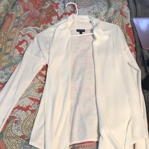 Express white draped sweater